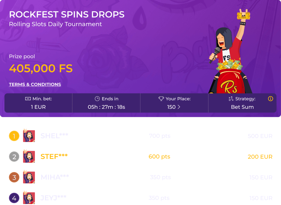 Rolling Slots Tournaments